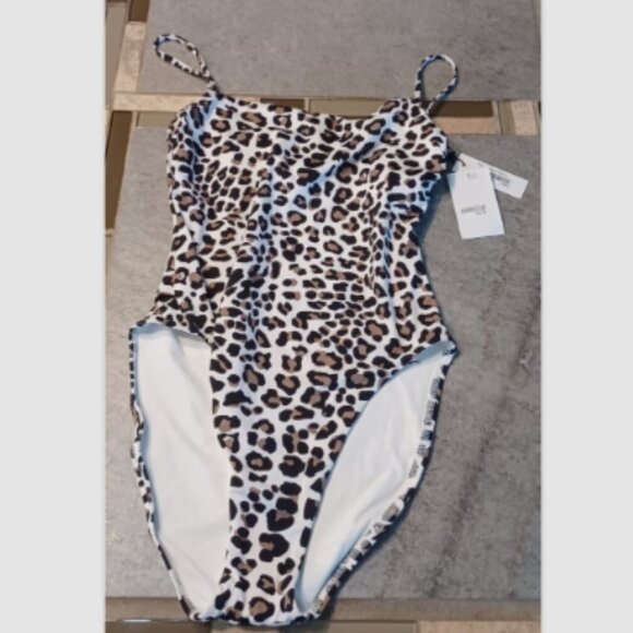 NWT $204 S /6 Leopard Print Vitamin A Swim  JENNA Savanna Bodysuit One Piece - Picture 7 of 9
